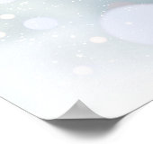 First Snowflakes Winter Wedding Welcome Sign Poster (Ecke)