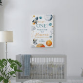 First Space Adventure Boy Birthday Willkommen Poster