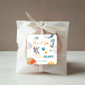 First Space Expedition Geburtstag Vielen Dank Quadratischer Aufkleber