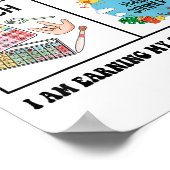 First Speech Then Beach Funny Speech Therapy Summe Poster (Ecke)