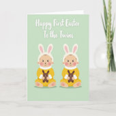 First Springtime Twins Card Karte (Vorderseite)