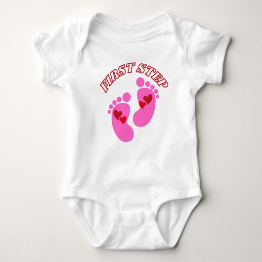 First Step Baby Bodysuit Baby Strampler (Vorderseite)