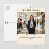 First Step First Day Custom Photo Postcard Postkarte (Vorne/Hinten)