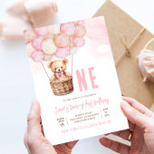 First Teddy Bear Boy Boho 1. Geburtstag Einladung