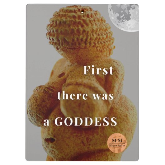 First there was a Goddess Klemmbrett (Rückseite)