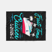 First Time Cruiser 2026 1st Cruise Vacation Family Fleecedecke (Vorderseite (Horizontal))