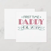First Time Dad 2022 Einladung (Vorne/Hinten)