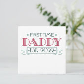 First Time Dad 2022 Einladung (Stehend Vorderseite)