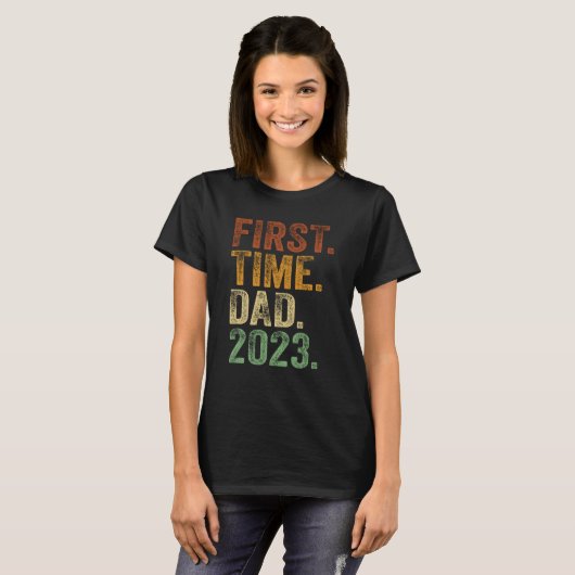 First Time Dad 2023 Shirt Dad To Be Father To Be D (Vorne ganz)