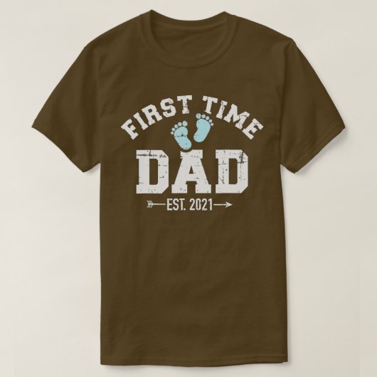 First time dad est T-Shirt (Design vorne)