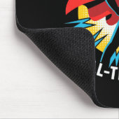 First Time Dad Full-time Hero Graphic Proud Father Mousepad (Ecke)