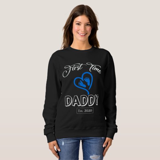 First Time Daddy 2020- It's a Boy New Dad Shirt- B Sweatshirt (Vorne ganz)