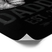 First Time Daddy Est 2026 Fist Bump New Dad Father Poster (Ecke)