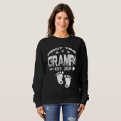 First Time Grampa 2021 New Grampa to be Baby Sweatshirt (Vorne ganz)