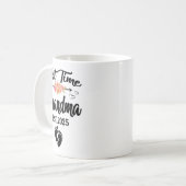 First Time Grandma 2025 Mothers Day Promoted To Gr Kaffeetasse (Vorderseite Links)
