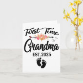 First Time Grandma 2025 Mothers Day Promoted To Gr Karte (Gelbe Blume)