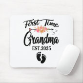 First Time Grandma 2025 Mothers Day Promoted To Gr Mousepad (Mit Mouse)