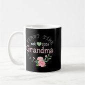 First Time Grandma Est 2026 New Grandmother 1st Ti Kaffeetasse (Links)