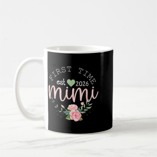 First Time Grandma Est 2026 New Grandmother 1st Ti Kaffeetasse (Links)
