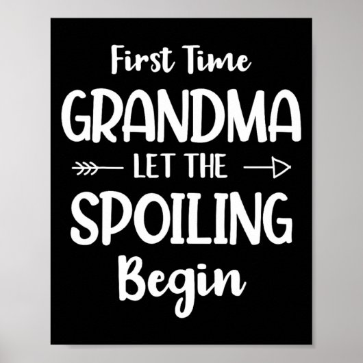 First Time Grandma Humor Grandma To Be Funny New G Poster (Vorne)