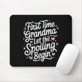 First Time Grandma Let The Siling Begin 2025 New G Mousepad (Mit Mouse)