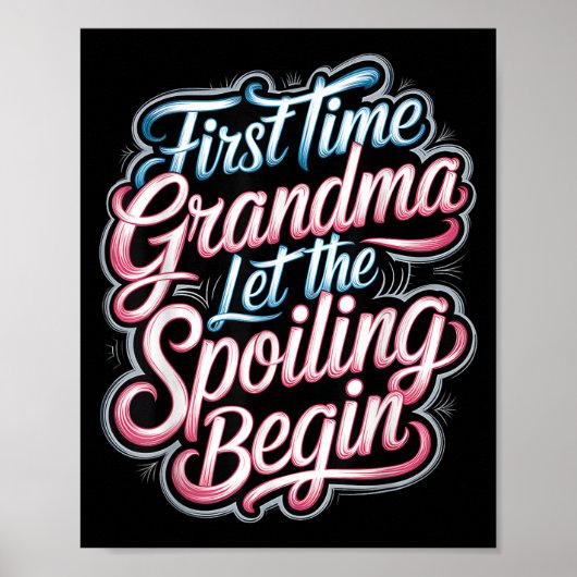First Time Grandma Let The Siling Begin 2025 New G Poster (Vorne)