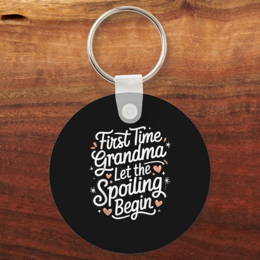 First Time Grandma Let The Siling Begin 2025 New G Schlüsselanhänger (Vorderseite)