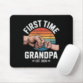 First Time Grandpa Est 2026 Baby Announcement Grea Mousepad (Mit Mouse)