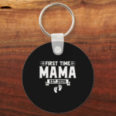 First Time Mama 2026 Mama Family Promoted To Mama  Schlüsselanhänger (Vorderseite)