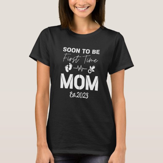 First time Mom Pregnancy Mother's Day Soon to be M T-Shirt (Vorderseite)