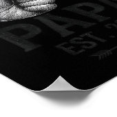 First Time Papa Est 2026 Fist Bump New Dad Father' Poster (Ecke)