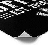 First Time Pp Est.2026 Father's Day Promoted To Pa Poster (Ecke)