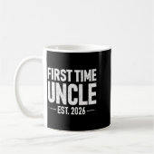 First Time Uncle Est. 2026 Funny New Uncle Kaffeetasse (Links)