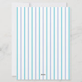 First Tooth Letter Feiertagskarte (Rückseite)