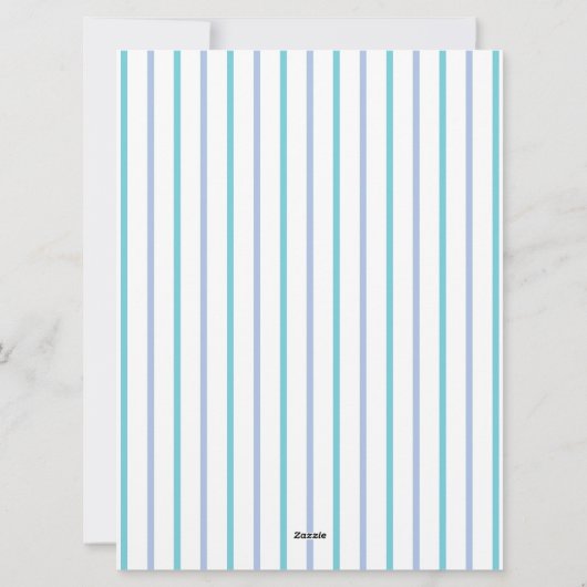 First Tooth Letter Feiertagskarte (Rückseite)