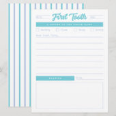 First Tooth Letter Feiertagskarte (Vorne/Hinten)