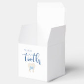 First Tooth - Minimalistisch Blue Geschenkschachtel (Geöffnet)