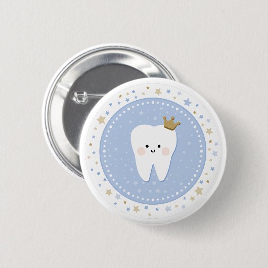 First Tooth party Pin Button (Vorne & Hinten)