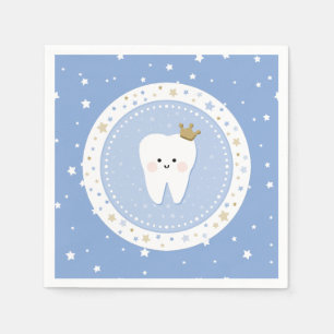 First Tooth und Stars Paper Napkin Serviette