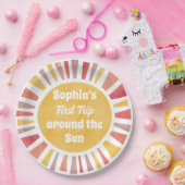 First Trip Around Sun Ballon For Girl Pappteller (Party)