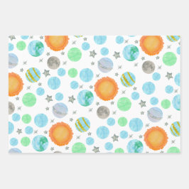 First Trip Around The Sun Birthday Party Decor Geschenkpapier Set