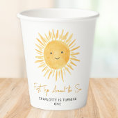 First Trip Around The Sun Girl's Birthday Party Pappbecher