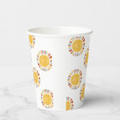 First Trip Around The Sun Invitation Pappbecher (Links)