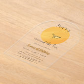 First Trip Around The Sun Paper Airplane Birthday Acryleinladungen (Ablage )