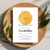 First Trip Around The Sun Paper Airplane Birthday Einladung