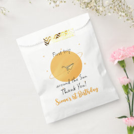 First Trip Around The Sun Paper Airplane Birthday Geschenktütchen