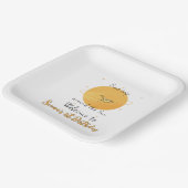 First Trip Around The Sun Paper Airplane Birthday Pappteller (Gewinkelt)