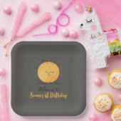 First Trip Around The Sun Paper Airplane Birthday Pappteller (Party)