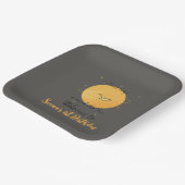 First Trip Around The Sun Paper Airplane Birthday Pappteller (Gewinkelt)