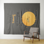 First Trip Around The Sun Paper Airplane Birthday Wandteppich (Beispiel (Horizontal))